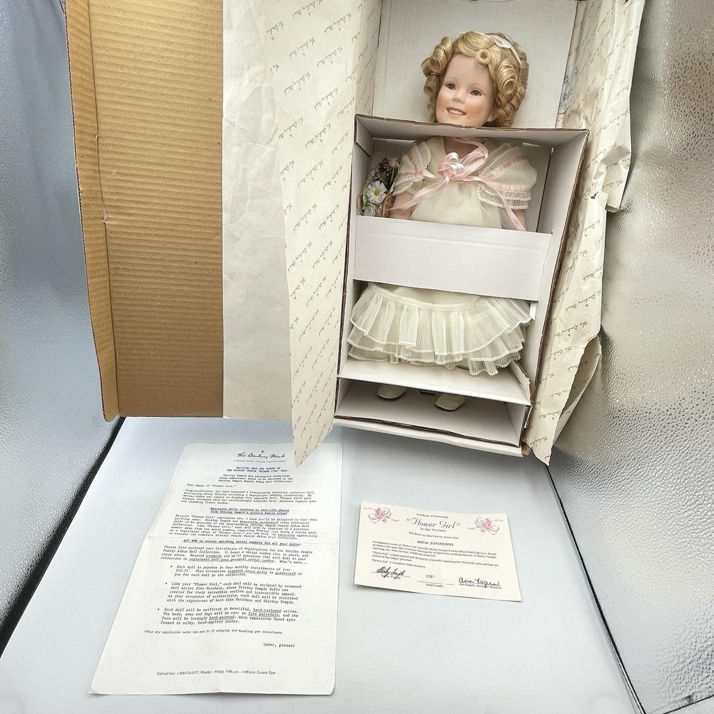 Shirley Temple Flower Girl from Family Album Doll Collection Danbury Mint #B5468